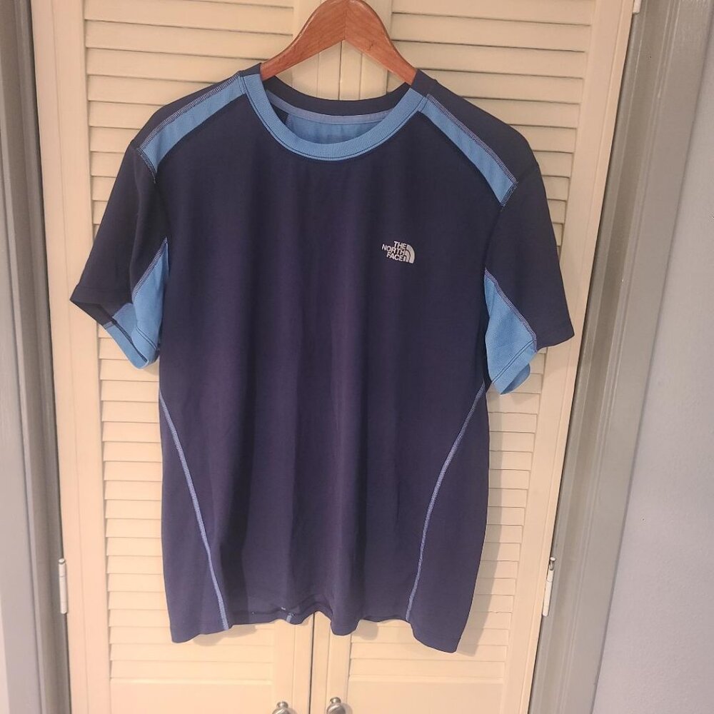 The North Face Flashdry Blue Ringer T Shirt Men's XL